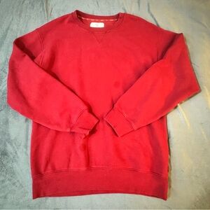 TNA Red Crewneck Sweater Cozy Cotton Blend

#1023